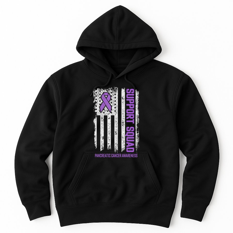 Pancreatic Cancer Support Squad Pancreatic Cancer Awareness Hoodie