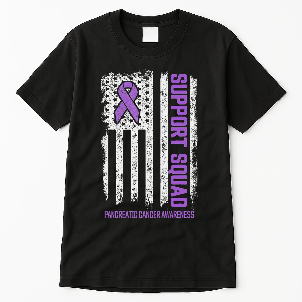 Pancreatic Cancer Support Squad Pancreatic Cancer Awareness Tall T-Shirt