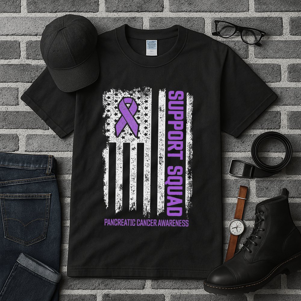 Pancreatic Cancer Support Squad Pancreatic Cancer Awareness Tall T-Shirt