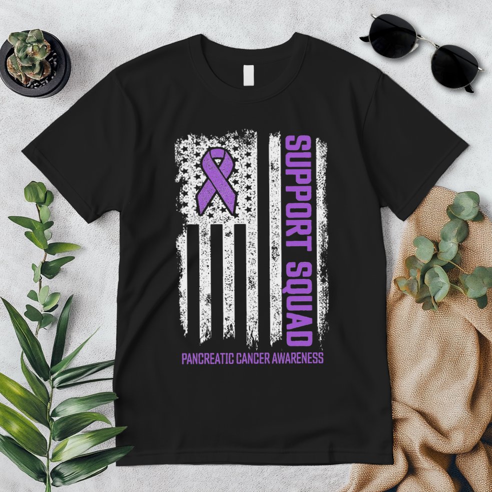 Pancreatic Cancer Support Squad Pancreatic Cancer Awareness Premium T-Shirt