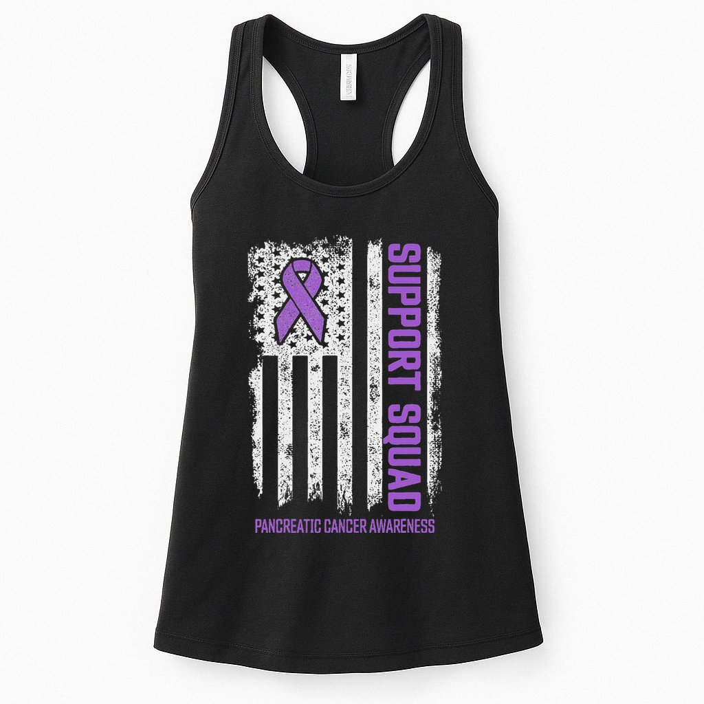 Pancreatic Cancer Support Squad Pancreatic Cancer Awareness Womens Tank Top