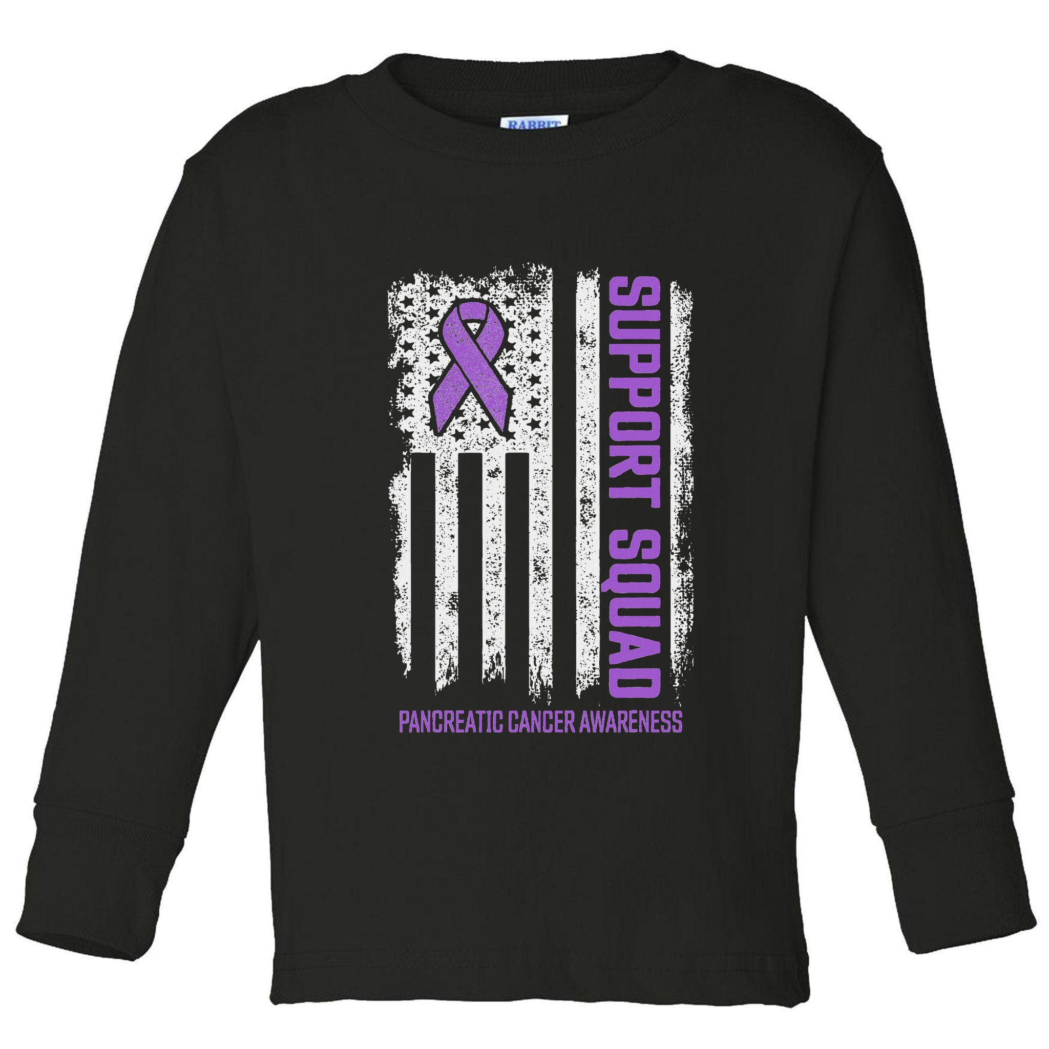 Pancreatic Cancer Support Squad Pancreatic Cancer Awareness Toddler Long Sleeve Shirt