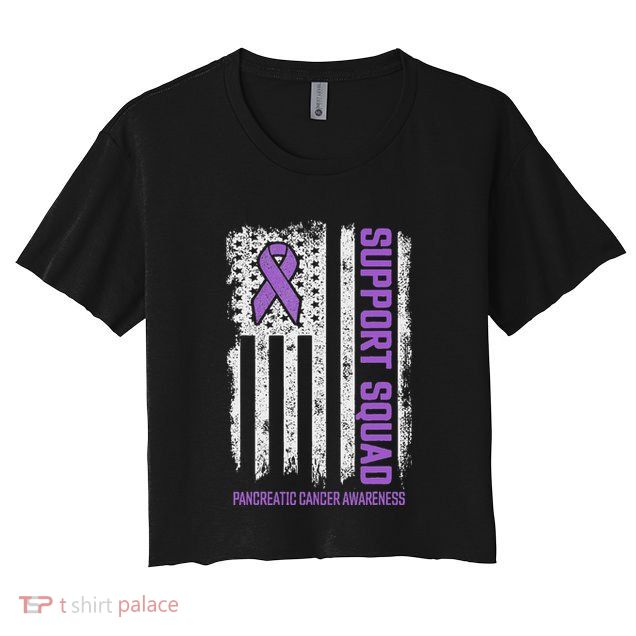 Pancreatic Cancer Support Squad Pancreatic Cancer Awareness Crop Top
