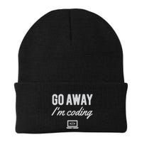 Programmer Coder Software Engineer Gift Go Away IM Coding Gift Knit Cap Winter Beanie