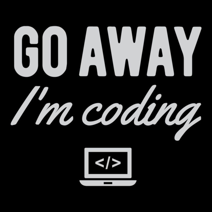 Programmer Coder Software Engineer Gift Go Away IM Coding Gift Drawstring Bag