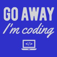 Programmer Coder Software Engineer Gift Go Away IM Coding Gift Softstyle Adult Sport Polo