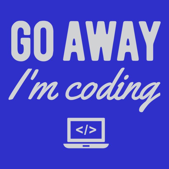 Programmer Coder Software Engineer Gift Go Away IM Coding Gift Softstyle Adult Sport Polo