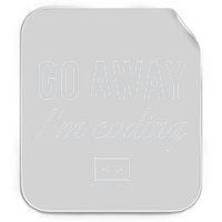 Programmer Coder Software Engineer Gift Go Away IM Coding Gift Permanent Decal Sticker