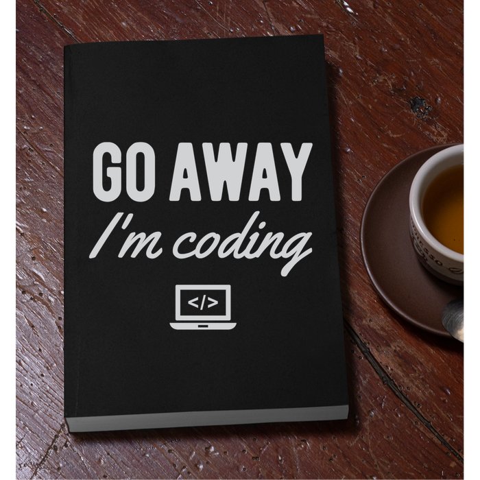 Programmer Coder Software Engineer Gift Go Away IM Coding Gift Permanent Decal Sticker