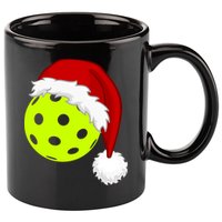 Pickleball Christmas Sana Hat 11oz C Handle Ceramic Mug