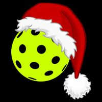 Pickleball Christmas Sana Hat Drawstring Bag