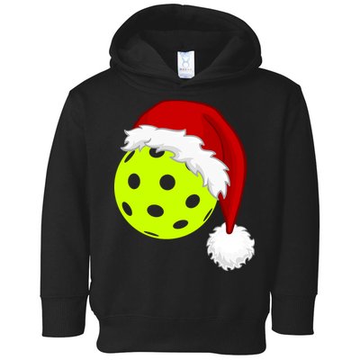 Pickleball Christmas Sana Hat Toddler Hoodie