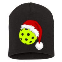 Pickleball Christmas Sana Hat Short Acrylic Beanie