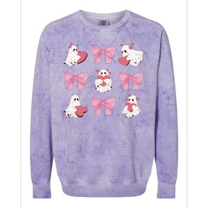 Pink Coquette Spooky Girly Halloween Colorblast Crewneck Sweatshirt