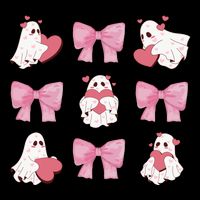 Pink Coquette Spooky Girly Halloween City Backpack