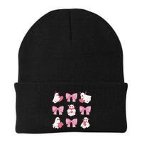 Pink Coquette Spooky Girly Halloween Beanie