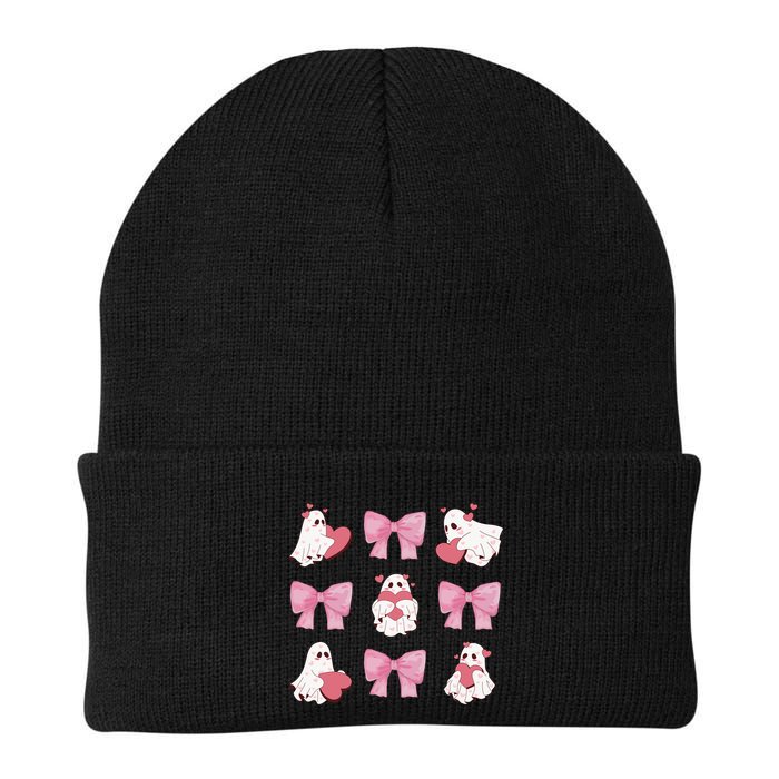 Pink Coquette Spooky Girly Halloween Beanie