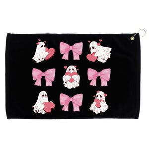 Pink Coquette Spooky Girly Halloween Grommeted Golf Towel