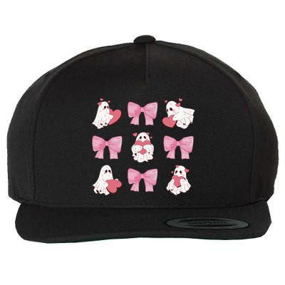 Pink Coquette Spooky Girly Halloween Wool Snapback Cap