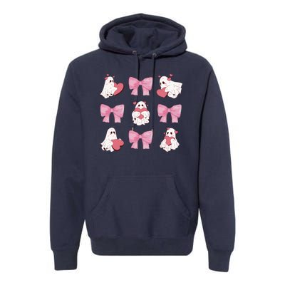 Pink Coquette Spooky Girly Halloween Premium Hoodie