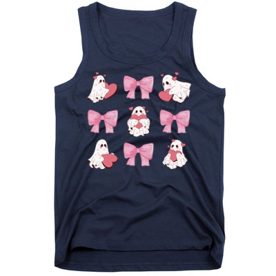 Pink Coquette Spooky Girly Halloween Tank Top