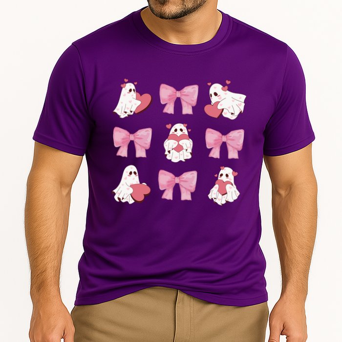 Pink Coquette Spooky Girly Halloween Cooling Performance Crew T-Shirt
