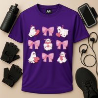 Pink Coquette Spooky Girly Halloween Cooling Performance Crew T-Shirt
