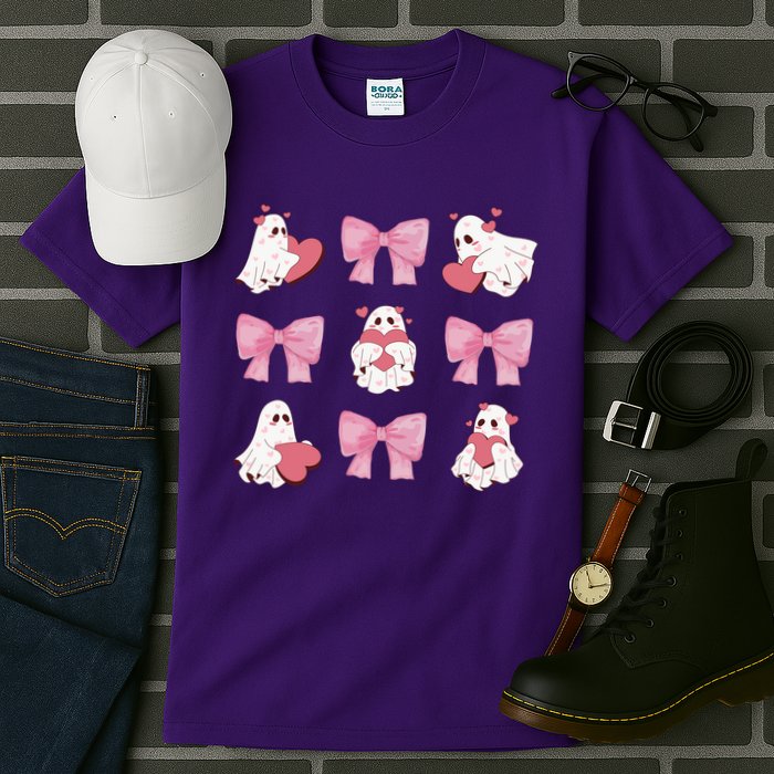 Pink Coquette Spooky Girly Halloween Tall T-Shirt