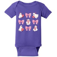 Pink Coquette Spooky Girly Halloween Baby Bodysuit