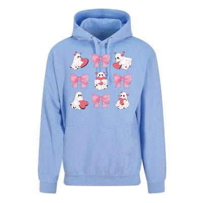 Pink Coquette Spooky Girly Halloween Unisex Surf Hoodie