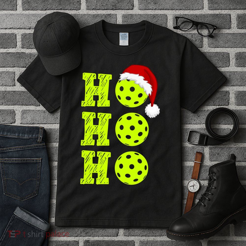 Pickleball Christmas Sana Ho Ho Ho Tall T-Shirt