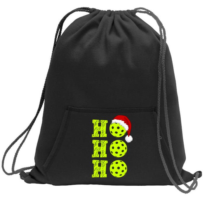 Pickleball Christmas Sana Ho Ho Ho Sweatshirt Cinch Pack Bag