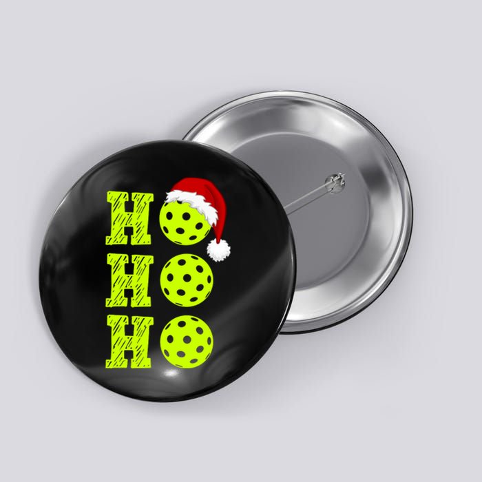 Pickleball Christmas Sana Ho Ho Ho Button