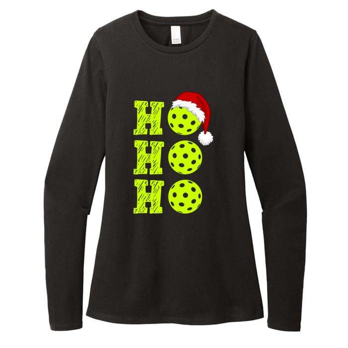 Pickleball Christmas Sana Ho Ho Ho Womens CVC Long Sleeve Shirt