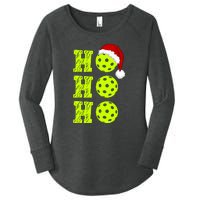 Pickleball Christmas Sana Ho Ho Ho Women's Perfect Tri Tunic Long Sleeve Shirt