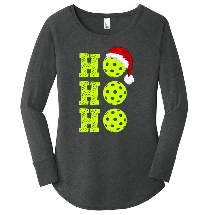 Pickleball Christmas Sana Ho Ho Ho Women's Perfect Tri Tunic Long Sleeve Shirt