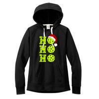 Pickleball Christmas Sana Ho Ho Ho Women's Fleece Hoodie