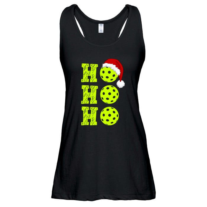 Pickleball Christmas Sana Ho Ho Ho Ladies Essential Flowy Tank