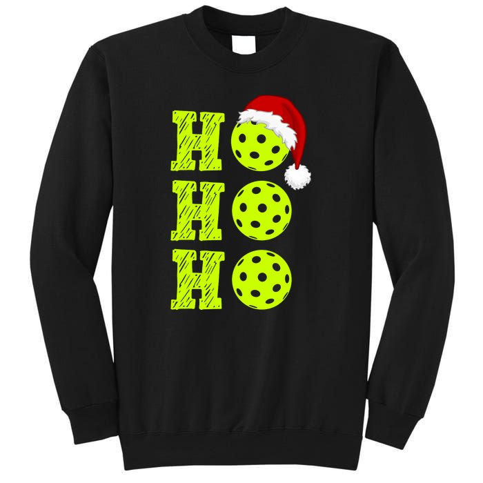 Pickleball Christmas Sana Ho Ho Ho Tall Sweatshirt