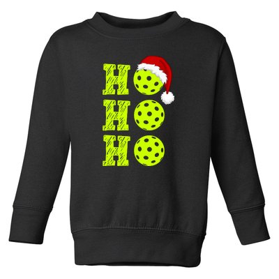 Pickleball Christmas Sana Ho Ho Ho Toddler Sweatshirt