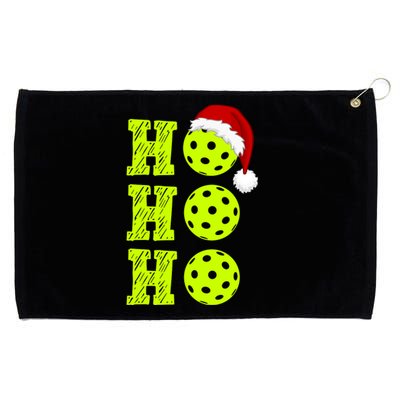 Pickleball Christmas Sana Ho Ho Ho Grommeted Golf Towel