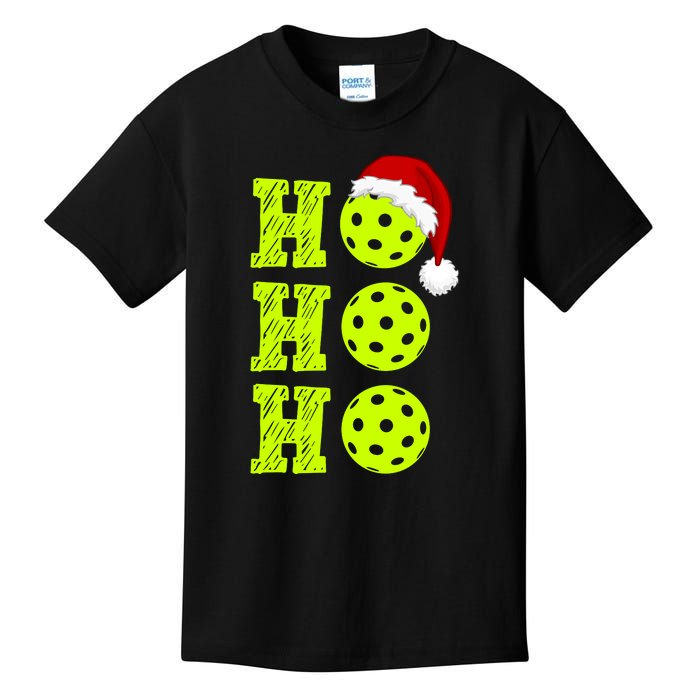 Pickleball Christmas Sana Ho Ho Ho Kids T-Shirt