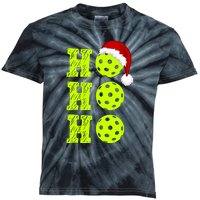 Pickleball Christmas Sana Ho Ho Ho Kids Tie-Dye T-Shirt