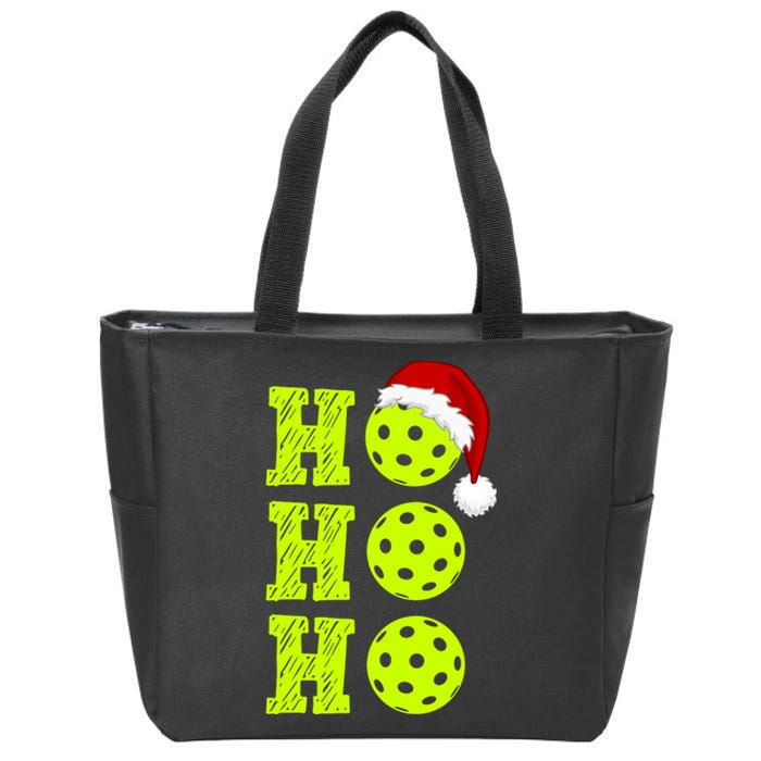 Pickleball Christmas Sana Ho Ho Ho Zip Tote Bag