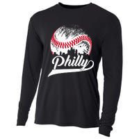 Philadelphia Cities Spirits I Love & Proud of Philadelphia Cooling Performance Long Sleeve Crew