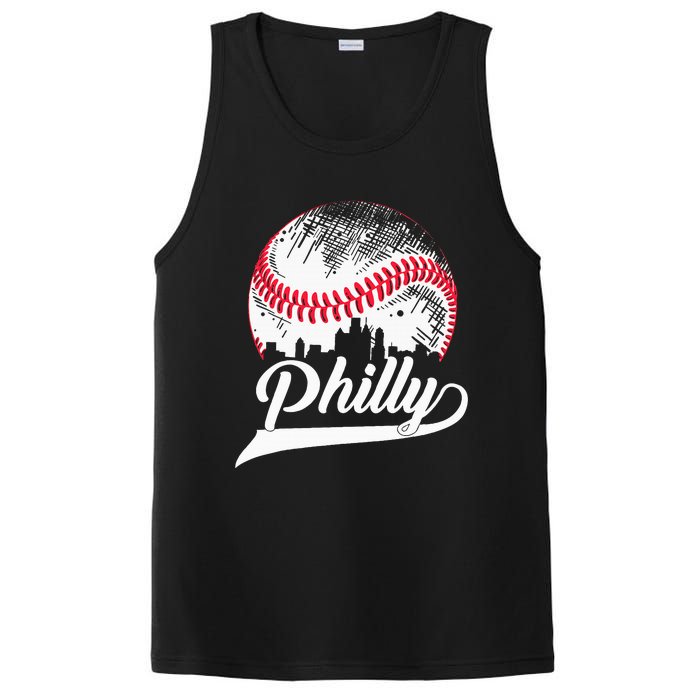 Philadelphia Cities Spirits I Love & Proud of Philadelphia PosiCharge Competitor Tank