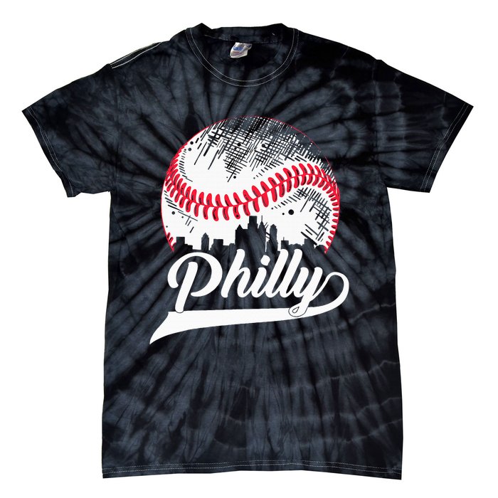 Philadelphia Cities Spirits I Love & Proud of Philadelphia Tie-Dye T-Shirt