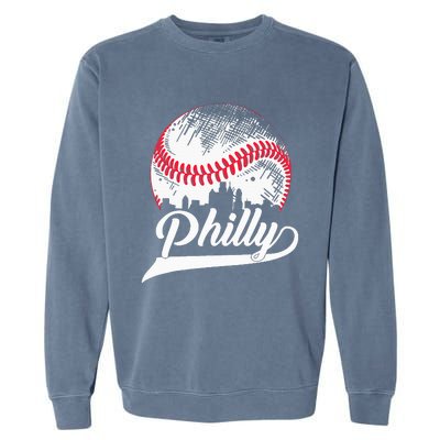 Philadelphia Cities Spirits I Love & Proud of Philadelphia Garment-Dyed Sweatshirt