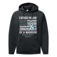 Prostate Cancer Survivor Support Father In Law Of A Warrior Performance Fleece Hoodie