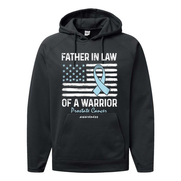 Prostate Cancer Survivor Support Father In Law Of A Warrior Performance Fleece Hoodie